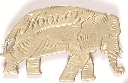 Hoover Republican Elephant Pin