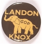 Landon, Knox GOP Elephant
