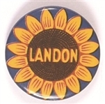 Landon Sunflower Pin, Blue Border