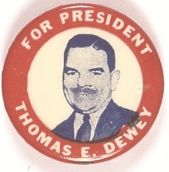 Dewey Red, White and Blue Celluloid