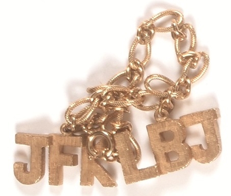 JFK and LBJ Charm Bracelet