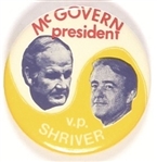 McGovern, Shriver Unusual Jugate