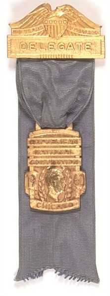Nixon 1960 Delegate Bade