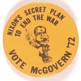 Nixons Secret Plan Vote McGovern