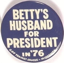 Keep Bettys Husband Minnesota Feminists Pin