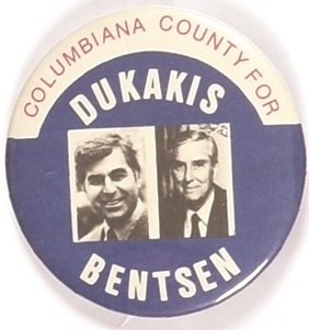 Columbia County for Dukakis, Bentsen