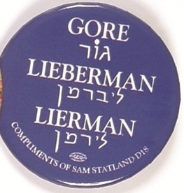 Gore Maryland Jewish Coattail