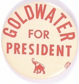Goldwater for President Elephant Pin