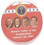 Bushes and Adams 2001 Inaugural Celluloid