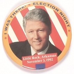 Clinton 1992 Election Night