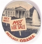 Obama White House Not for Sale