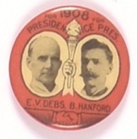 Debs and Hanford 1908 Socialist Jugate