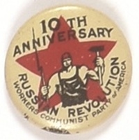 Russian Revolution 10th Anniversary Pin