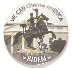Biden Toppling the Trump Statue