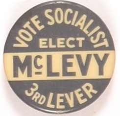 Vote Socialist Elect McLevy Blue Version