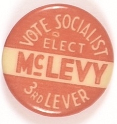 Vote Socialist Elect McLevy Red Version