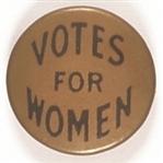Votes for Women Gold and Black Celluloid