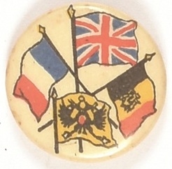 World War I Allied Flags Celluloid