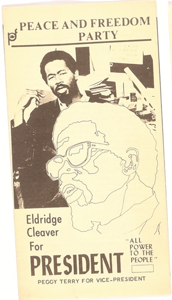 Cleaver Peace and Freedom Party Pamphlet