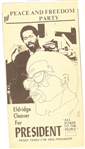Cleaver Peace and Freedom Party Pamphlet
