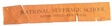 National Suffrage School Ribbon