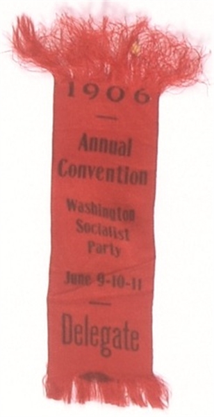 Washington Socialist Party 1906 Ribbon