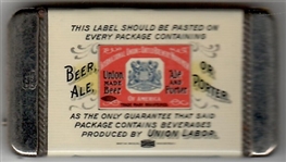 United Brewery Workmen Anti Prohibition Match Safe
