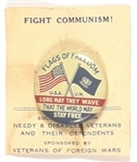 UN/US Anti Communist Pin and Card