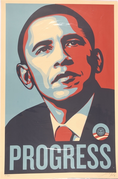 Obama Progress Signed and Numbered