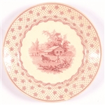 William Henry Harrison Log Cabin Plate