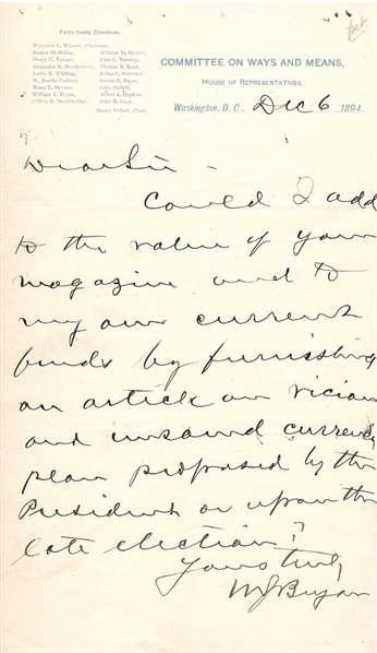 Bryan Signed Letter and Card
