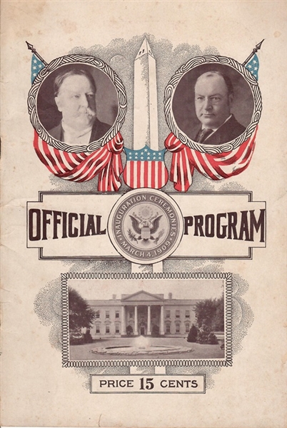 Taft, Sherman Inauguration Program