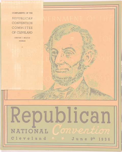 Landon 1936 Convention Book