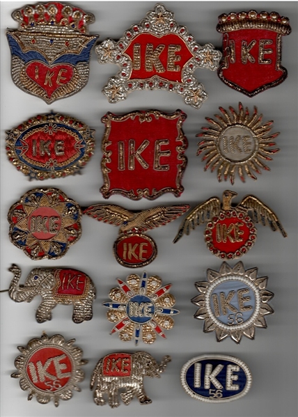 Ike Embroidered Pins Collection