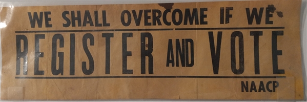 NAACP We Shall Overcome Bumper Sticker