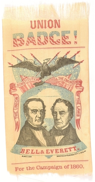 Bell and Everett 1860 Ribbon