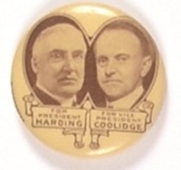 Harding, Coolidge Rare Jugate