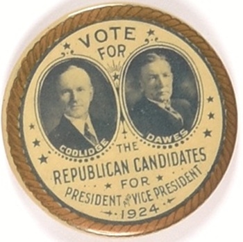 Coolidge, Dawes Vote for the Republican Candidates
