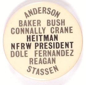 Betty Heitman 1980 GOP Hopefuls Pin