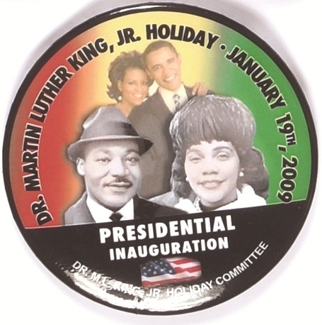 Obama, King Inauguration Holiday Pin