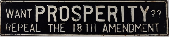 Want Prosperity? Repeal the 18th Amendment