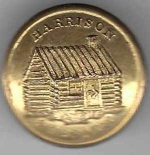 Harrison Log Cabin Clothing Button