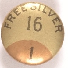 Bryan Free Silver 16 to 1 Stud