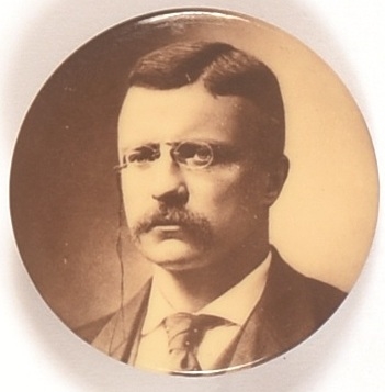 Theodore Roosevelt Sepia Celluloid