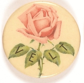 TR Rose-Velt Flower Pin