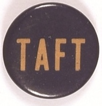 Taft Blue and Gold Celluloid