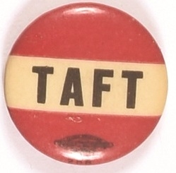 Taft Red, White and Black Celluloid