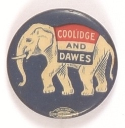 Coolidge and Dawes Republican Elephant