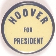 Hoover Blue and White Celluloid