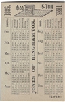 1884 Election Wagon Scales Trade Card 